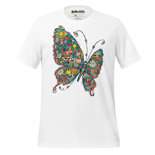 Butterfly Brilliance T Shirt with Colourful Wing Art