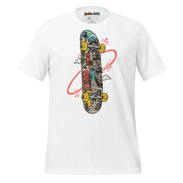 Skateboarding Doodle T Shirt Urban Glide