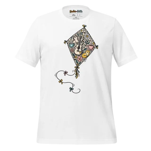 Scribble Composition T Shirt with Harmonious Doodles