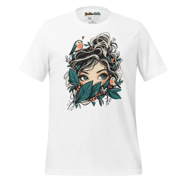 Whimsical Gaze T Shirt Enchanting Eyes Doodle