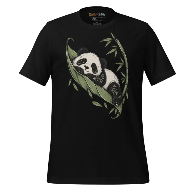 Panda Cub Sketch T Shirt Bamboo Bliss Design alternate view