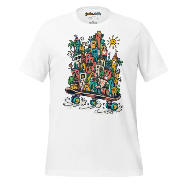 Colorful Cityscape T Shirt Urban Playground