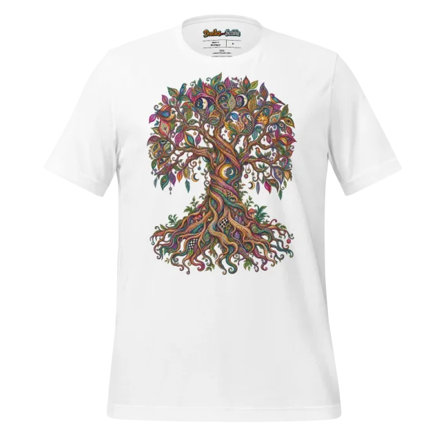 Psychedelic Tree T Shirt with Tree of Life Art