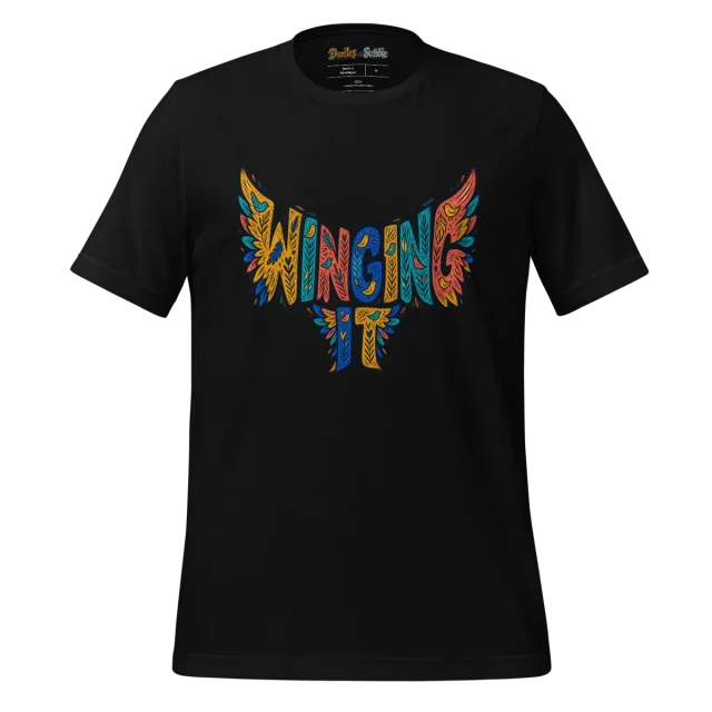 Cheerful Bird Doodle T Shirt alternate view