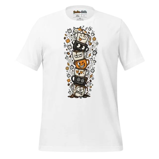 Coffee Lover T Shirt Caffeinated Doodles