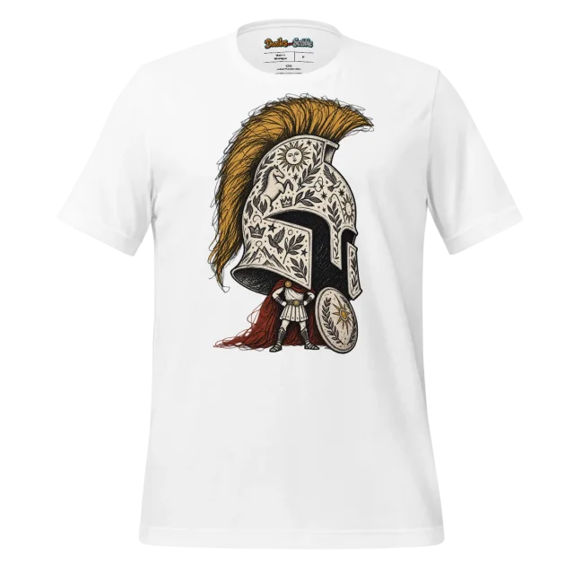 Spartan Warrior T Shirt Valor Doodle