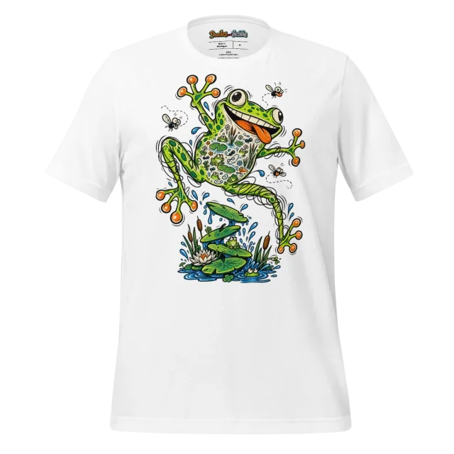Psychedelic Frog T Shirt Leap of Colours