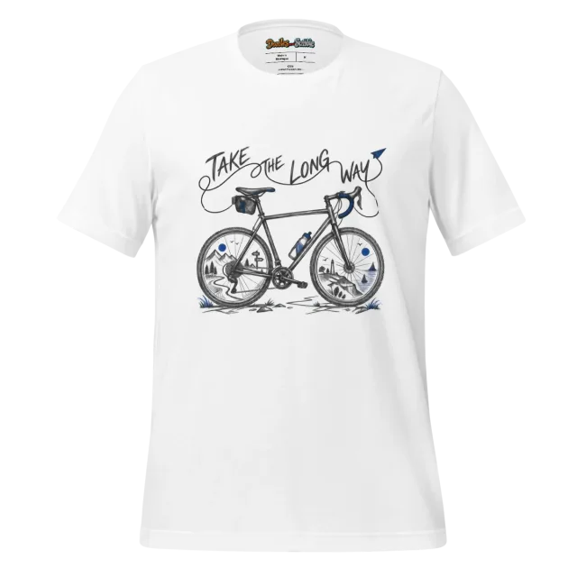 Minimalist Bicycle Doodle T Shirt