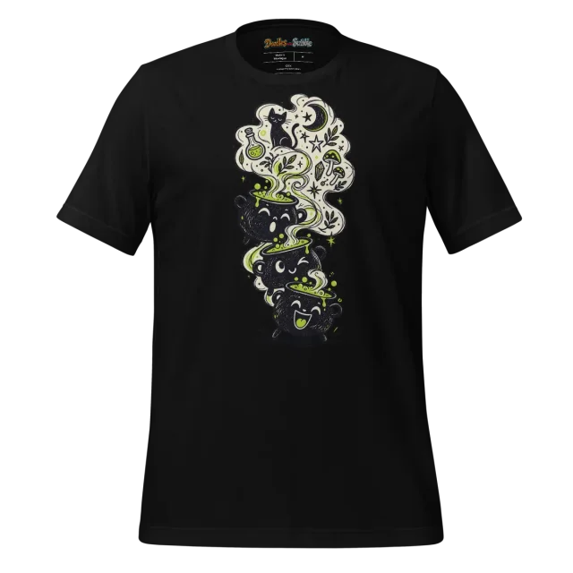 Cauldron Magic T Shirt with Mystical Brew Doodle alternate view