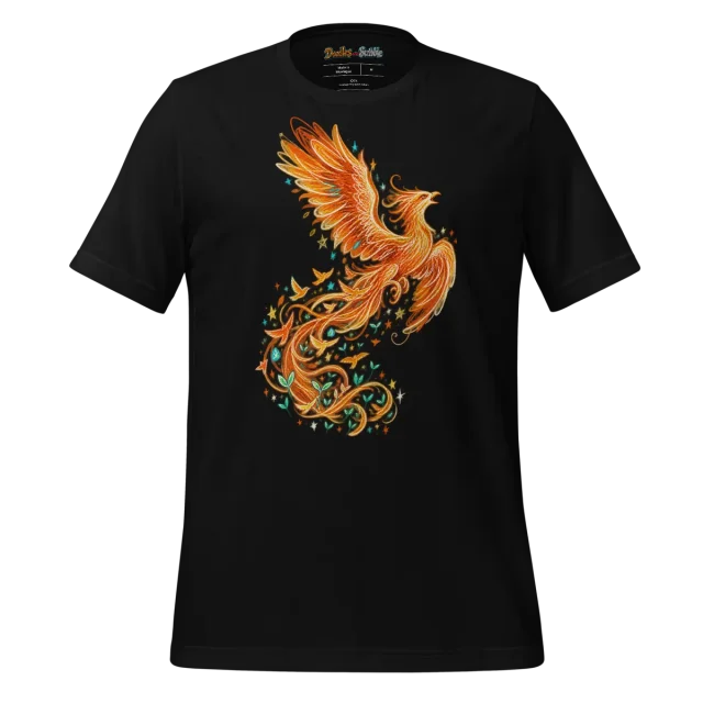 Psychedelic Phoenix T Shirt Rebirth in Colours alternate view