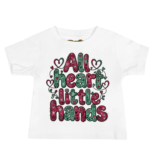 Exact Words All Heart Little Hands In Warm Max Doodles Baby T Shirt