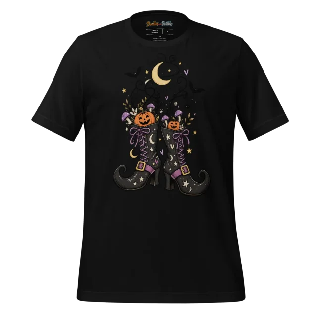 Witchery Halloween Doodle T Shirt Charmed Icons alternate view