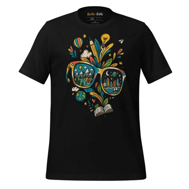 Color Burst Doodle T Shirt Eclectic Vision Artwork alternate view