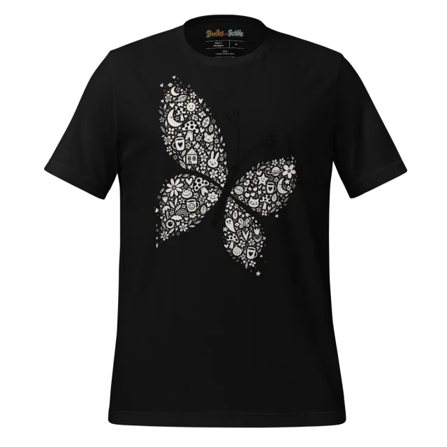Psychedelic Butterfly T Shirt Wings of Wonder alternate view