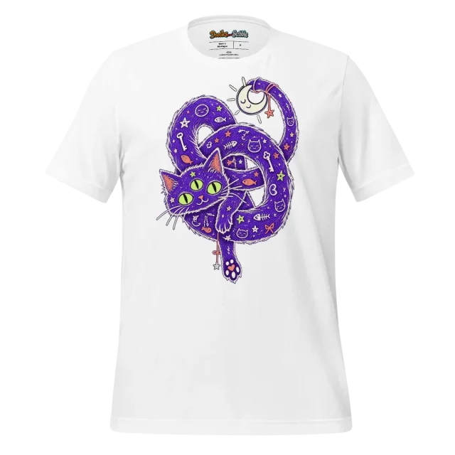 Psychedelic Cat T Shirt Mystical Feline