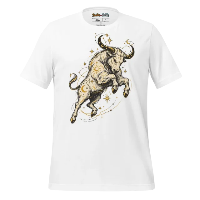 Celestial Bull T Shirt Circle Art Design