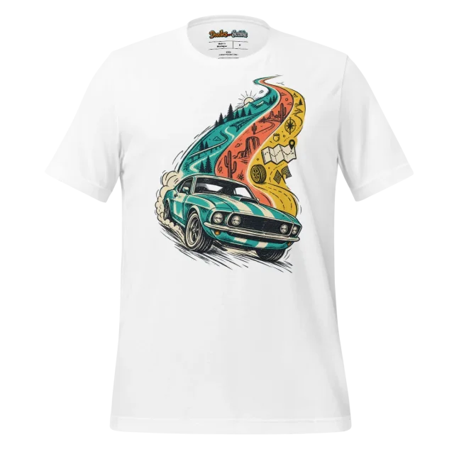 Chromatic Cruiser Car T Shirt Vintage Car Enthusiast Art