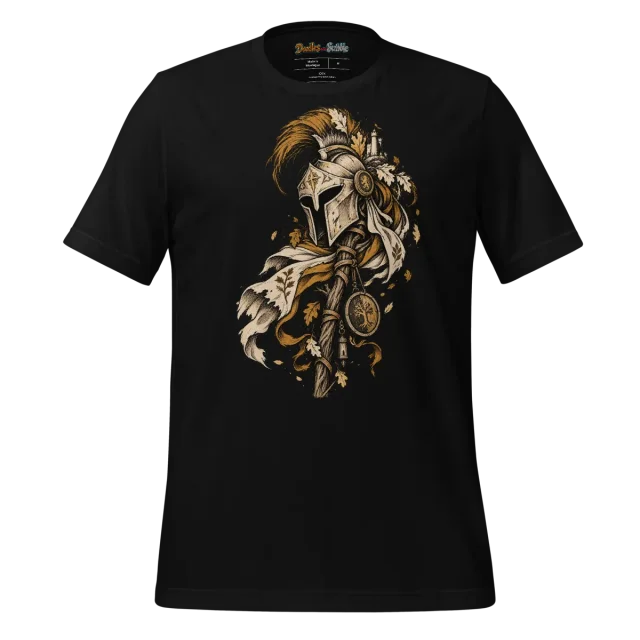 Guardian's Gaze T-Shirt with Valiant Vanguard Doodle Art alternate view