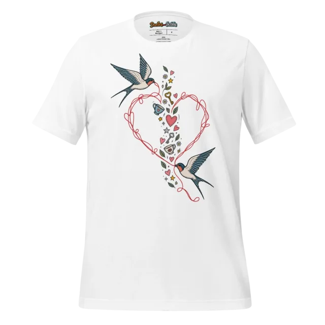 Eclectic Amore T Shirt with Affectionate Doodle