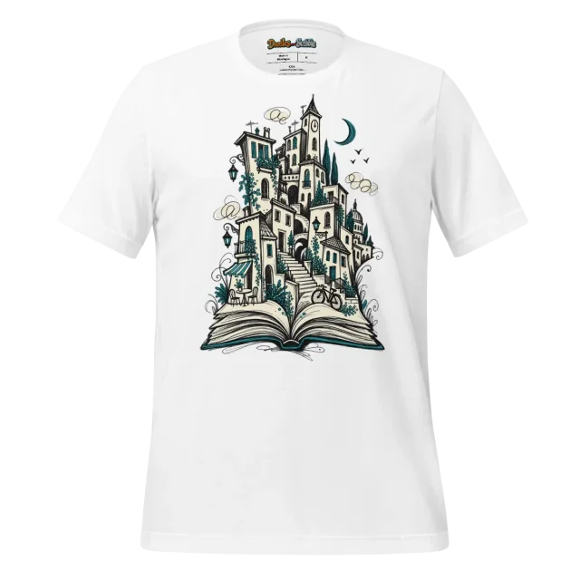 City Outline T Shirt with Chic Urban Doodle