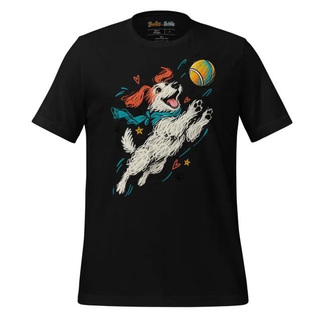 Abstract Canine Scribble T Shirt with Art alternate view