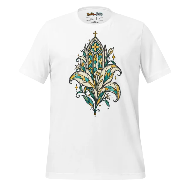 Stained Glass Lily T Shirt Church Vision of Grace