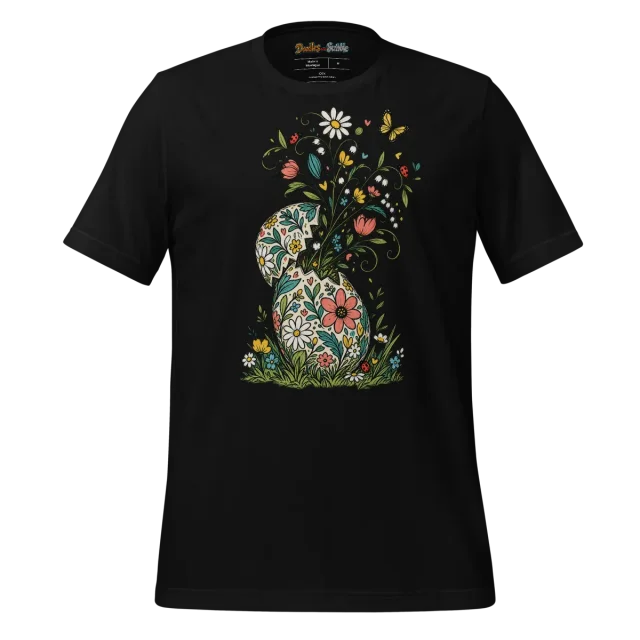 Spring Garden Egg T Shirt with Meadow Magic Doodle alternate view