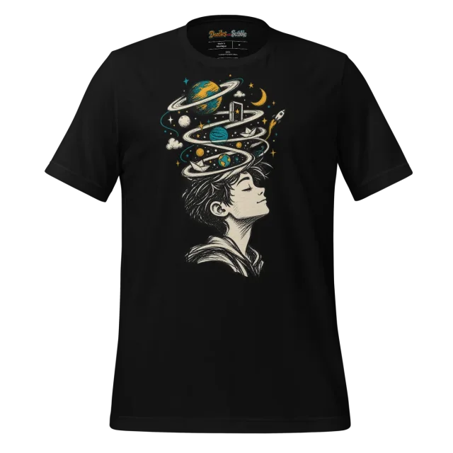 Abstract Cosmic T Shirt Imagination Doodle alternate view