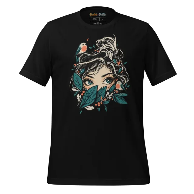 Whimsical Gaze T Shirt Enchanting Eyes Doodle alternate view