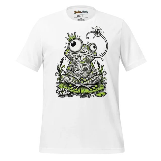 Zentangle Frog T Shirt Enchanted Amphibian Aura