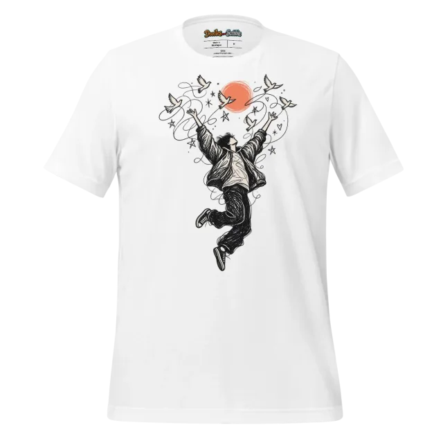 Ascension Silhouette T Shirt Uplifting Spirit Doodle