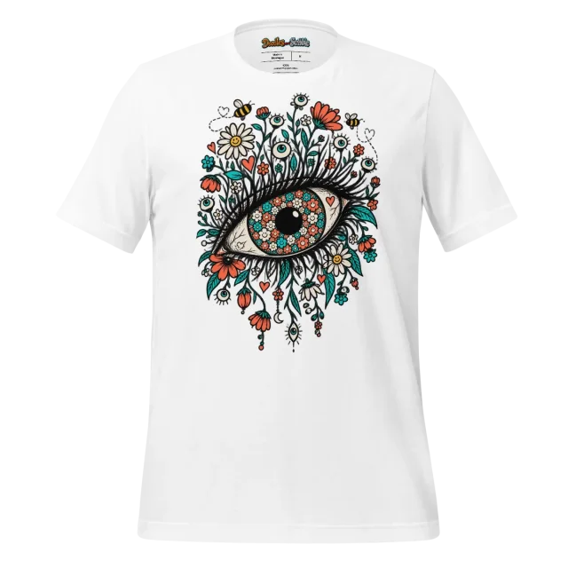 Floral Eye T Shirt Enigmatic Hypnotic Petal Gaze