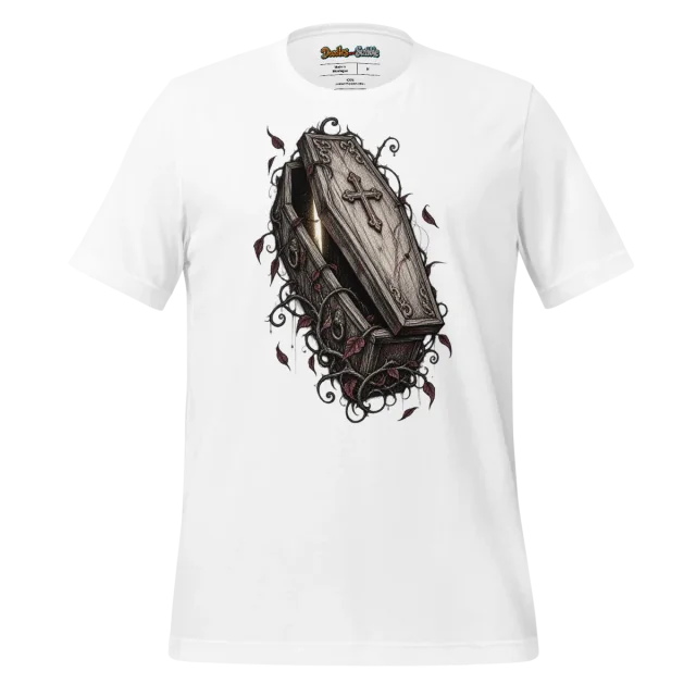 Scribbled Coffin T Shirt for Halloween
