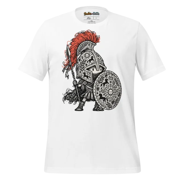 Ancient Warrior T Shirt Timeless Battle Scribble