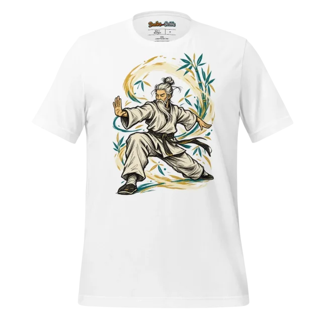 Zen Master Doodle Martial Arts T Shirt with Front Print