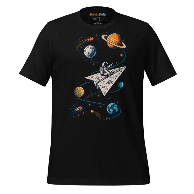 Cosmic Voyager T Shirt Space Odyssey Doodle alternate view
