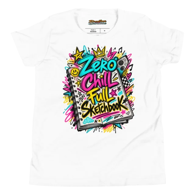 Zero Chill Full Sketchbook Youth T Shirt