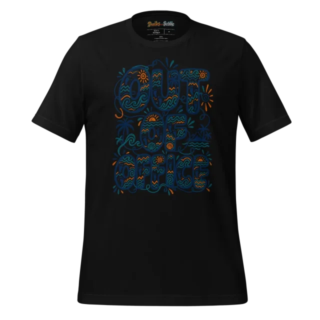 Artistic Flip Flops T Shirt with Vibrant Summer Patterns alternate view