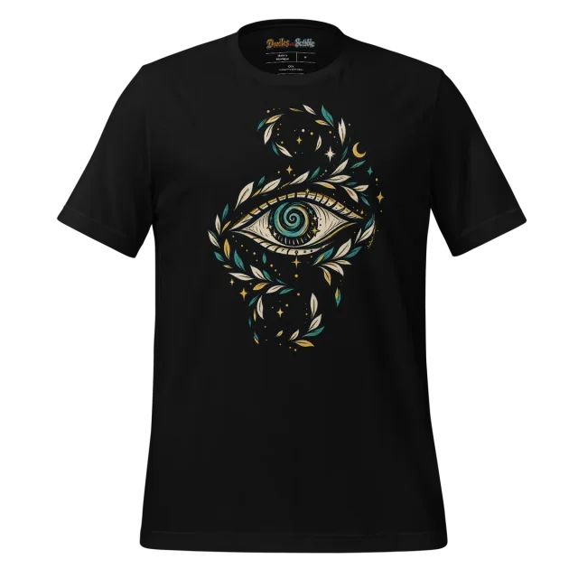 Enchanted Eye T Shirt with Hypnotic Spiral Doodle alternate view