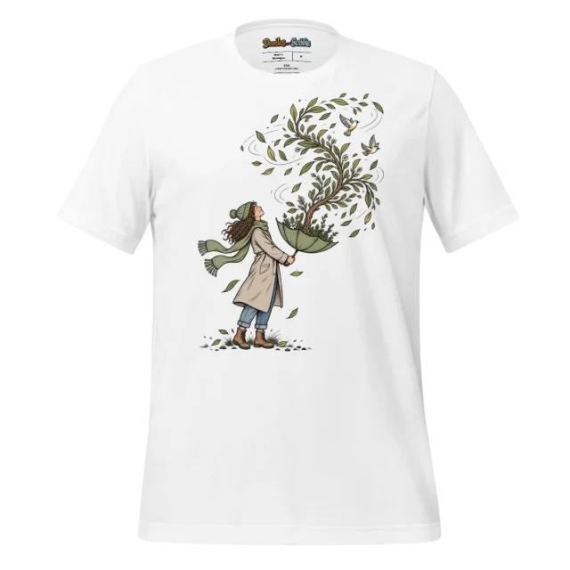 Breezy Solitude T Shirt Whispers of Nature Design