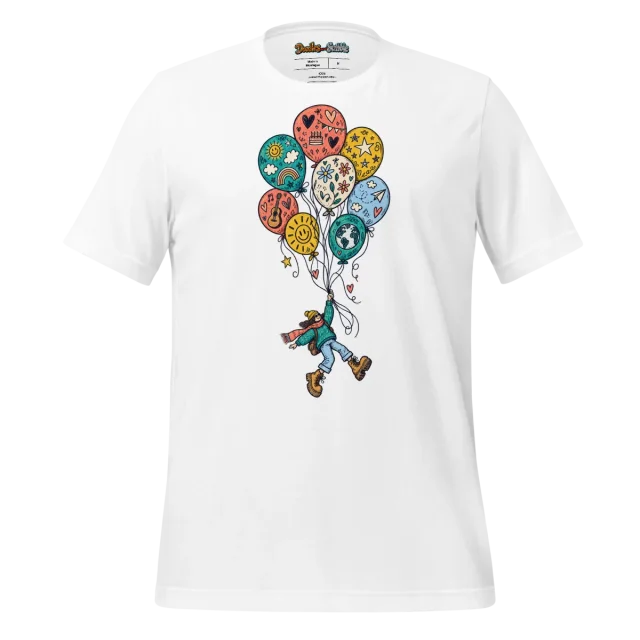 Balloon Bouquet T Shirt Light Hearted Lift Doodle