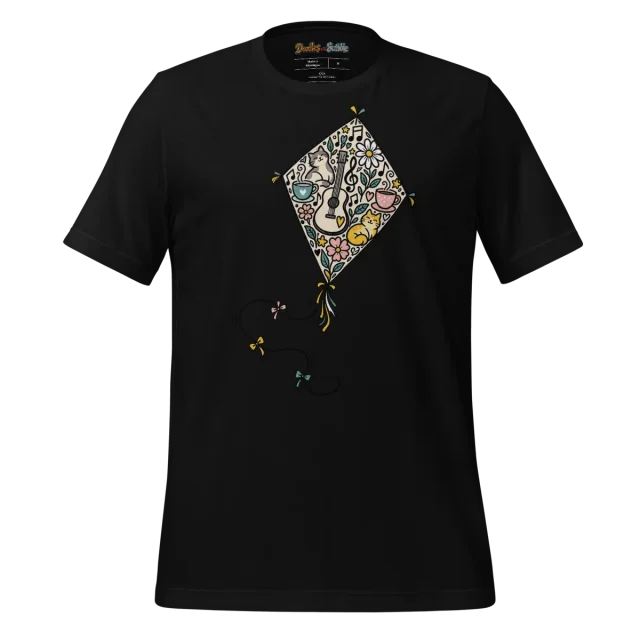 Scribble Composition T Shirt with Harmonious Doodles alternate view