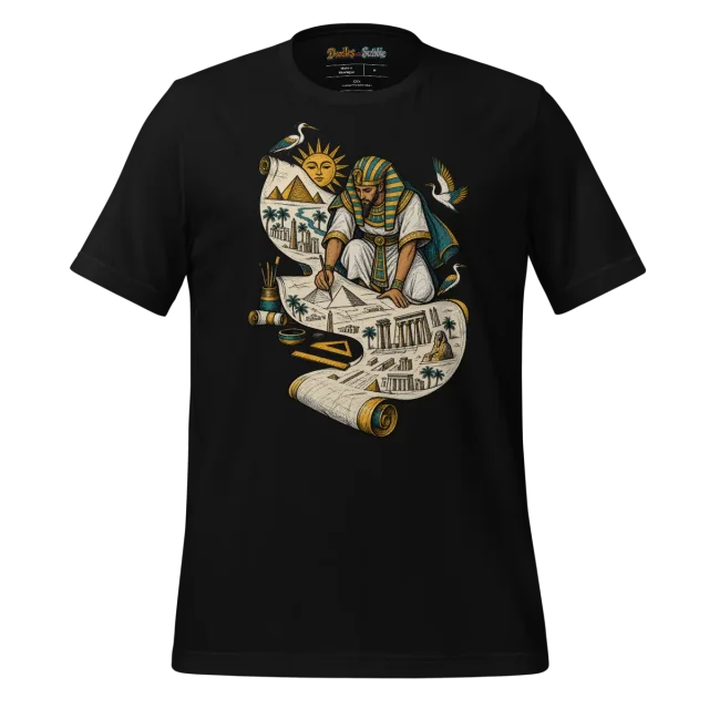 Pharaoh Architect T Shirt Ancient Construct Design alternate view