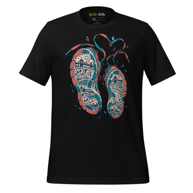 Marathon Runner T Shirt Soulful Scribbles Flow alternate view
