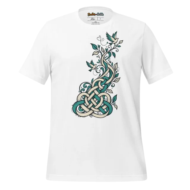 Celtic Knot T Shirt with Fusion Doodle Art