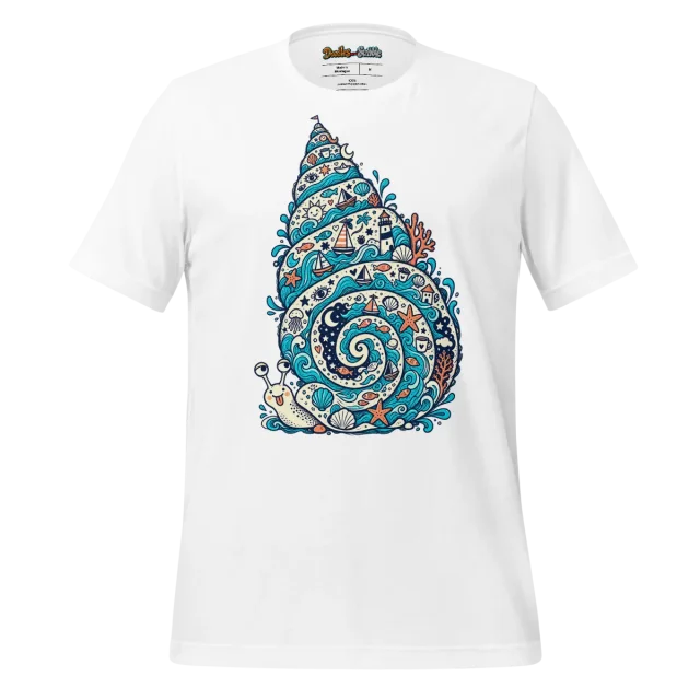 Spiral Echo T Shirt Echoing Waves Doodle