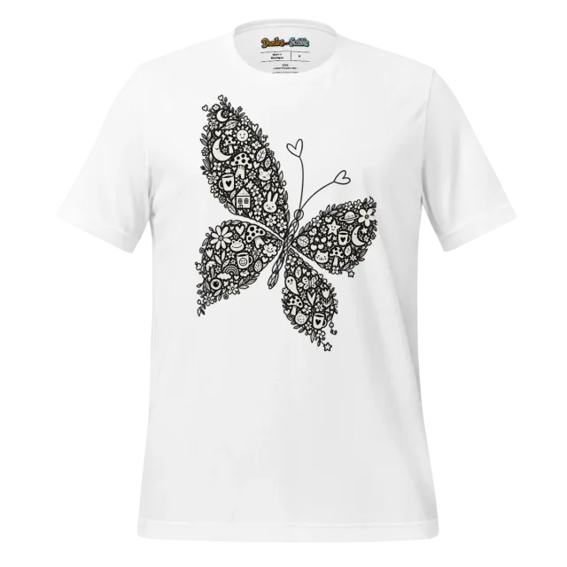 Psychedelic Butterfly T Shirt Wings of Wonder