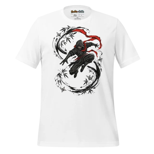 Ninja Star T Shirt Shadow Stealth Scribble