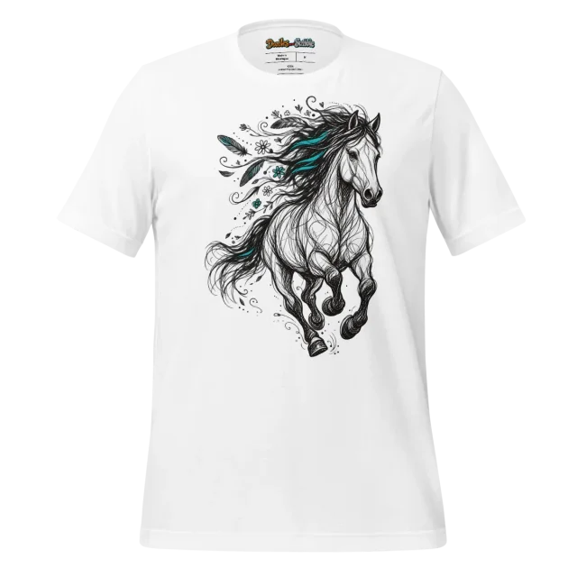 Galloping Spirit T Shirt Soulful Scribbles Design