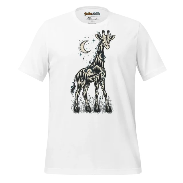 Forest Creature T Shirt with Enigmatic Line Art